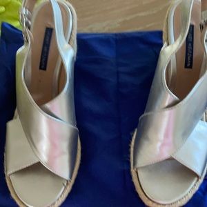 Stuart Weitzman new shoes-great silver